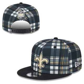 NFL New Orleans Saints New Era Black 2024 Sideline Statement 9FIFTY Snapback Hat 2044