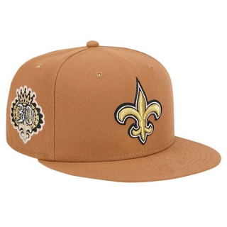 NFL New Orleans Saints New Era Tan Color Pack 30th Anniversary Side Patch 9FIFTY Snapback Hat 2045