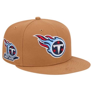 NFL Tennessee Titans New Era Tan Color Pack 10th Anniversary Side Patch 9FIFTY Snapback Hat 2017