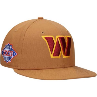 NFL Washington Commanders New Era Tan Color Pack Super Bowl XXII Side Patch 9FIFTY Snapback Hat 2007