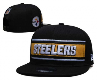 NFL Pittsburgh Steelers New Era Black 2024 Sideline Side Patch 9FIFTY Snapback Hat 6052