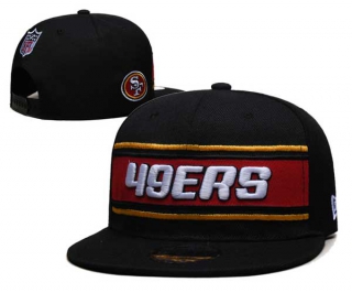 NFL San Francisco 49ers New Era Black 2024 Sideline Side Patch 9FIFTY Snapback Hat 6072