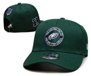 NFL Philadelphia Eagles New Era Hunter Green 2024 Sideline Side Patch 9FIFTY Adjustable Hat 6051