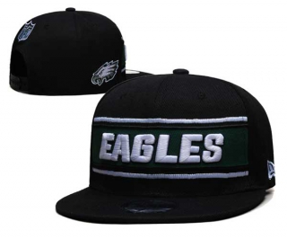 NFL Philadelphia Eagles New Era Black 2024 Sideline Side Patch 9FIFTY Snapback Hat 6049