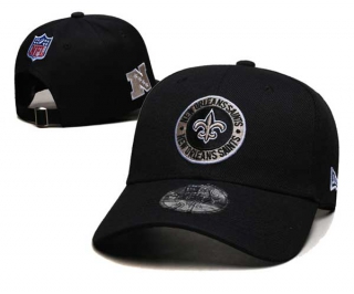 NFL New Orleans Saints New Era Black 2024 Sideline Side Patch 9FIFTY Adjustable Hat 6045