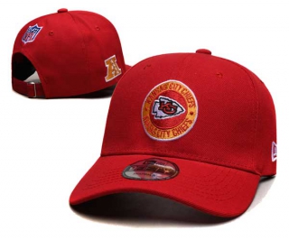 NFL Kansas City Chiefs New Era Red 2024 Sideline Side Patch 9FIFTY Adjustable Hat 6078