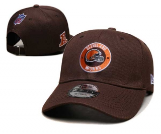 NFL Cleveland Browns New Era Brown 2024 Sideline Side Patch 9FIFTY Adjustable Hat 6017