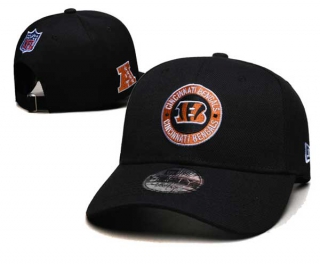 NFL Cincinnati Bengals New Era Black 2024 Sideline Side Patch 9FIFTY Adjustable Hat 6015