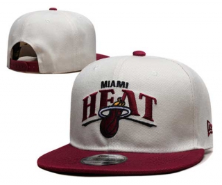 NBA Miami Heat New Era Cream Red Terry Heather A-Frame 9FIFTY Snapback Hat 6100