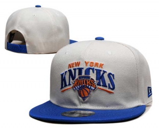 NBA New York Knicks New Era Cream Blue Terry Heather A-Frame 9FIFTY Snapback Hat 6020