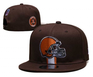 NFL Cleveland Browns New Era Brown 2024 Sideline Side Patch 9FIFTY Snapback Hat 6018