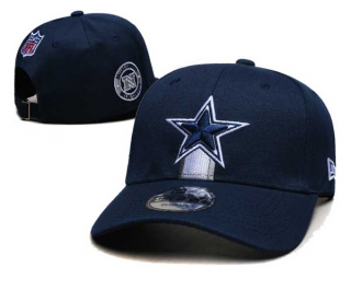 NFL Dallas Cowboys New Era Navy 2024 Sideline Side Patch Curved Brim 9FIFTY Snapback Hat 6117