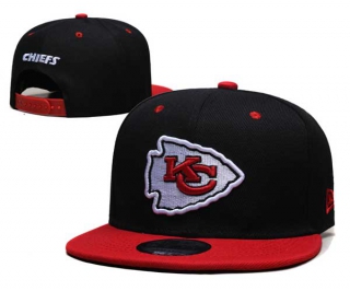 NFL Kansas City Chiefs New Era Black Red Back Patch 9FIFTY Snapback Hat 6081