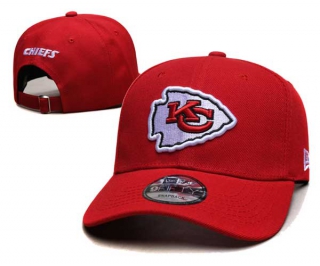 NFL Kansas City Chiefs New Era Red Curved Brim 9FIFTY Snapback Adjustable Hat 6083