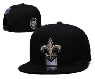 NFL New Orleans Saints New Era Black 2024 Sideline Side Patch 9FIFTY Snapback Hat 6048