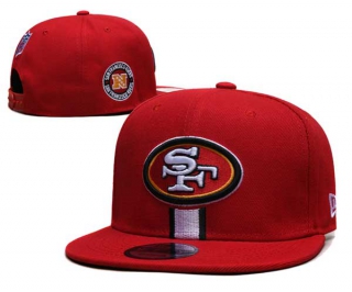 NFL San Francisco 49ers New Era Red 2024 Sideline Side Patch 9FIFTY Snapback Hat 6077