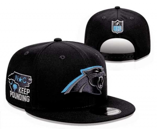 NFL Carolina Panthers New Era Graphite 2024 Draft KEEP POUNDING Side Patch 9FIFTY Snapback Hat 2039