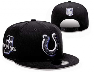 NFL Indianapolis Colts New Era Graphite 2024 Draft FOR THE SHOE Side Patch 9FIFTY Snapback Hat 2008