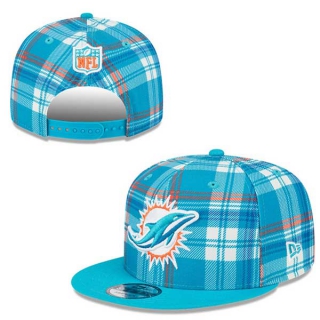 NFL Miami Dolphins New Era Aqua 2024 Sideline Statement 9FIFTY Snapback Hat 2017