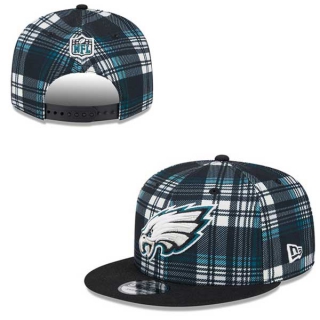 NFL Philadelphia Eagles New Era Black 2024 Sideline Statement 9FIFTY Snapback Hat 2014