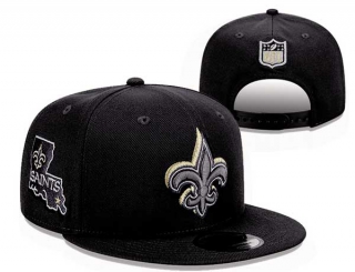 NFL New Orleans Saints New Era Graphite 2024 Draft SAINTS Side Patch 9FIFTY Snapback Hat 2046