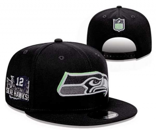 NFL Seattle Seahawks New Era Graphite 2024 Draft SEA! HAWKS! Side Patch 9FIFTY Snapback Hat 2030