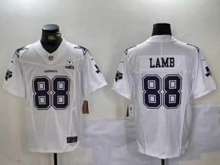 Men's NFL Dallas Cowboys #88 CeeDee Lamb 2024 White F.U.S.E. With Established In 1960 Patch Stitched Nike Football Jersey