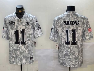 Men's NFL Dallas Cowboys #11 Micah Parsons Arctic Camo Nike 2024 Salute to Service Limited Jersey