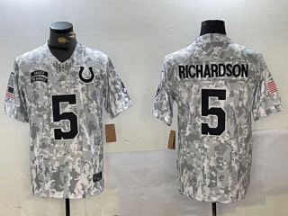 Men's NFL Indianapolis Colts #5 Anthony Richardson Arctic Camo Nike 2024 Salute to Service Limited Jersey