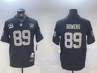 Men's NFL Las Vegas Raiders #89 Brock Bowers Black 2024 Vapor 65th Anniversary Stitched Nike Football Jersey