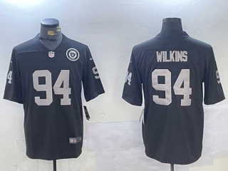 Men's NFL Las Vegas Raiders #94 Christian Wilkins Black 2024 F.U.S.E. Vapor Untouchable Stitched Nike Football Jerseys