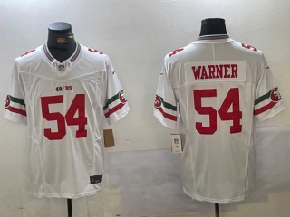 Men's NFL San Francisco 49ers #54 Fred Warner White FUSE Mexico Gate Bridge Patch Vapor Limited Stitched Jersey