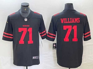 Men's NFL San Francisco 49ers #71 Trent Williams Black Vapor Untouchable Limited Stitched Football Jersey