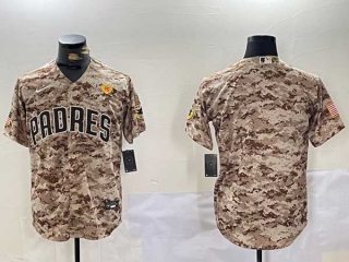 Men's MLB San Diego Padres Blank Camo PS Patch Stitched Cool Base Nike Baseball Jersey (1)