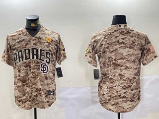 Men's MLB San Diego Padres Blank Camo PS Patch Stitched Cool Base Nike Baseball Jersey (2)