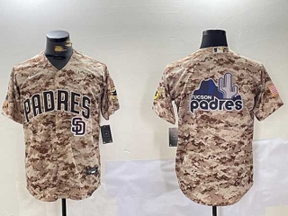 Men's MLB San Diego Padres Blank Camo Stitched Cool Base Nike Baseball Jersey (4)