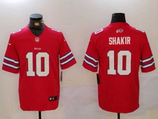 Men's NFL Buffalo Bills #10 Khalil Shakir Red Vapor Untouchable Limited Stitched Nike Football Jersey