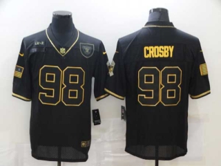 Men's NFL Las Vegas Raiders #98 Maxx Crosby Black Salute to Service Vapor Stitched Nike Football Jersey