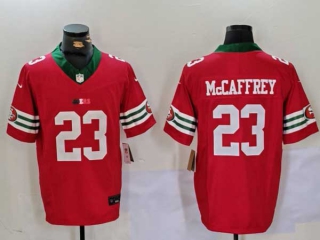 Men's NFL San Francisco 49ers #23 Christian McCaffrey Red Mexico Edition Vapor Stitched Nike Football Jersey