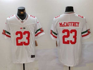 Men's NFL San Francisco 49ers #23 Christian McCaffrey White Mexico Edition Vapor Stitched Nike Football Jersey