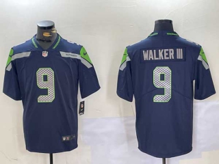 Men's NFL Seattle Seahawks #9 Kenneth Walker III Navy Vapor Untouchable Limited Stitched Nike Football Jersey