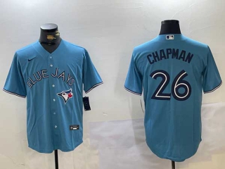 Men's MLB Toronto Blue Jays #26 Matt Chapman Powder Blue Alternate Limited Stitched Nike Baseball Jersey (1)