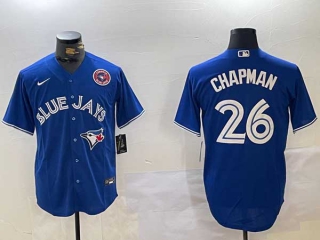 Men's MLB Toronto Blue Jays #26 Matt Chapman Royal Blue Alternate Limited Stitched Nike Baseball Jersey (2)