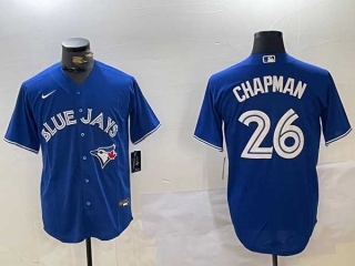 Men's MLB Toronto Blue Jays #26 Matt Chapman Royal Blue Alternate Limited Stitched Nike Baseball Jersey (1)