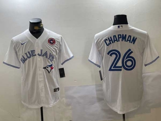 Men's MLB Toronto Blue Jays #26 Matt Chapman White Home Limited Stitched Nike Baseball Jersey (2)