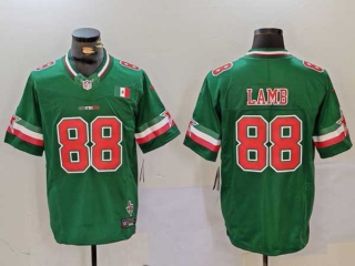 Men's NFL Dallas Cowboys #88 CeeDee Lamb Green 2024 Mexico FUSE Stitched Nike Football Jersey