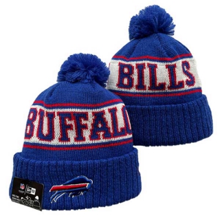 NFL Buffalo Bills New Era Royal Knit Beanies Hat With Pom 3071