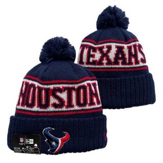 NFL Houston Texans New Era Navy Knit Beanies Hat With Pom 3053