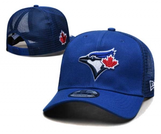 MLB Toronto Blue Jays New Era Royal Trucker Side Patch 9FORTY Adjustable Snapback Hat 2020