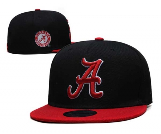 NCAA Alabama Crimson Tide New Era Black Red Side Patch 9FIFTY Snapback Hat 6006